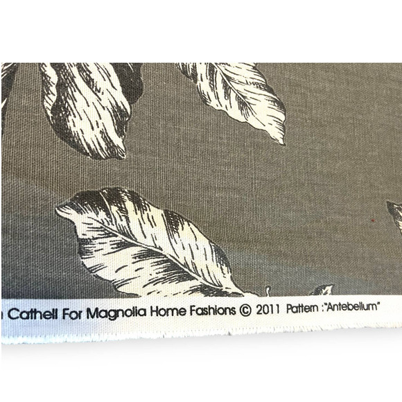 3 yds Magnolia Home Stan Cathell ANTEBELLUM 54" Decorator Fabric | Gray Floral - Picture 7 of 16